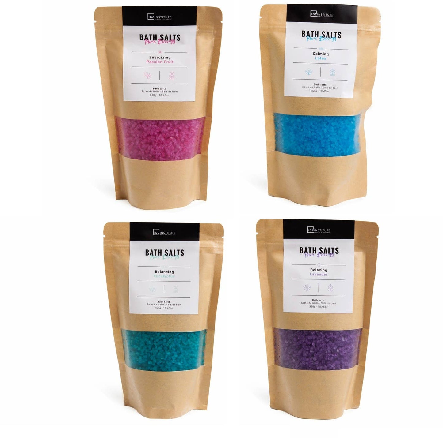 Idc Institute- SĂRURI DE BAIE PURE ENERGY 350GR LOTUS