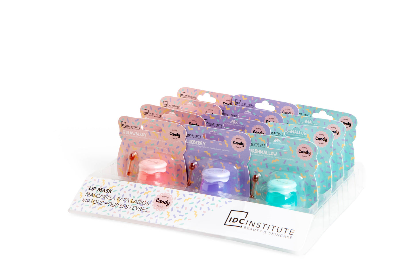 Idc Institute - Mască pentru buze cu aromă de bomboane CAPSUNI 6 g