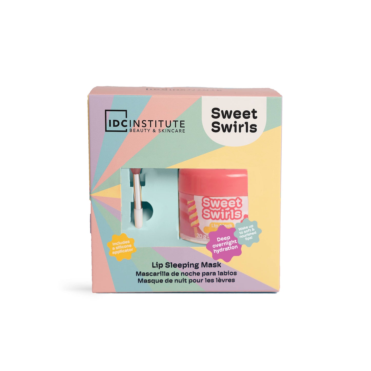 Idc Institute- MASCĂ DE NOAPTE PENTRU BUZE SWIRLY
