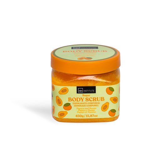 Idc Institute- Exfoliant corporal cu zahăr, papaya și mango 470 g