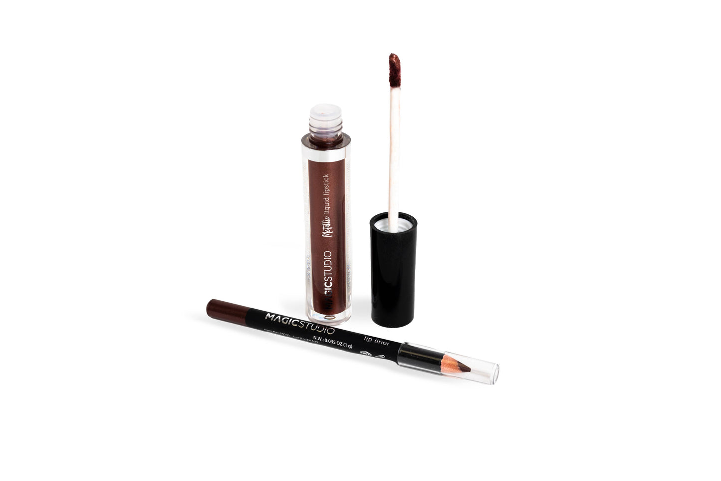 Magic Studio Luciu de buze metalic și creion de buze