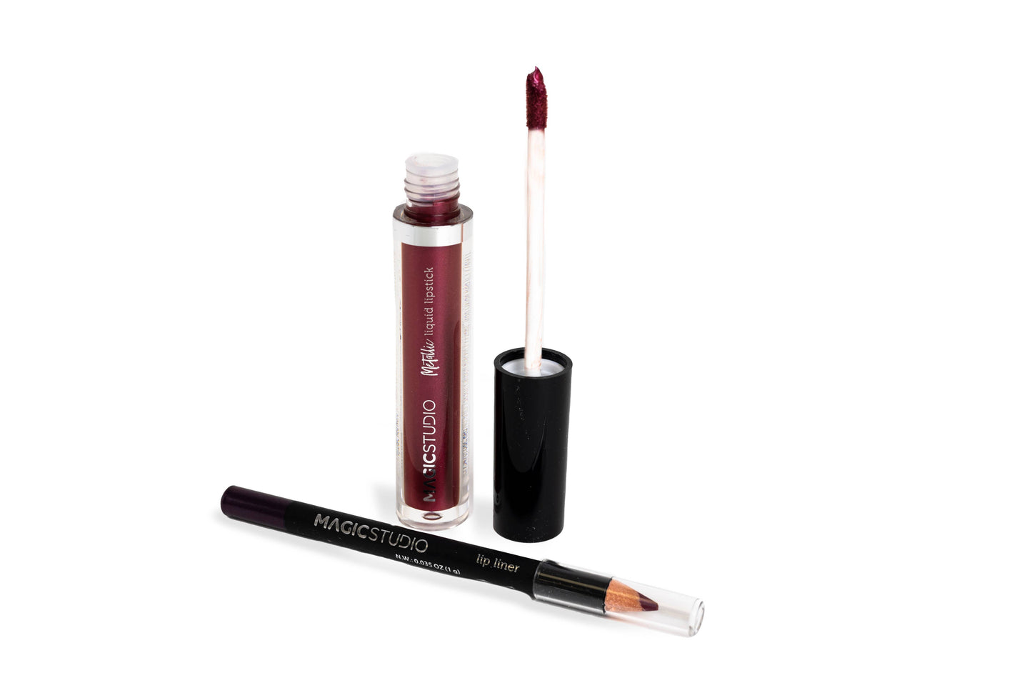 Magic Studio Luciu de buze metalic și creion de buze