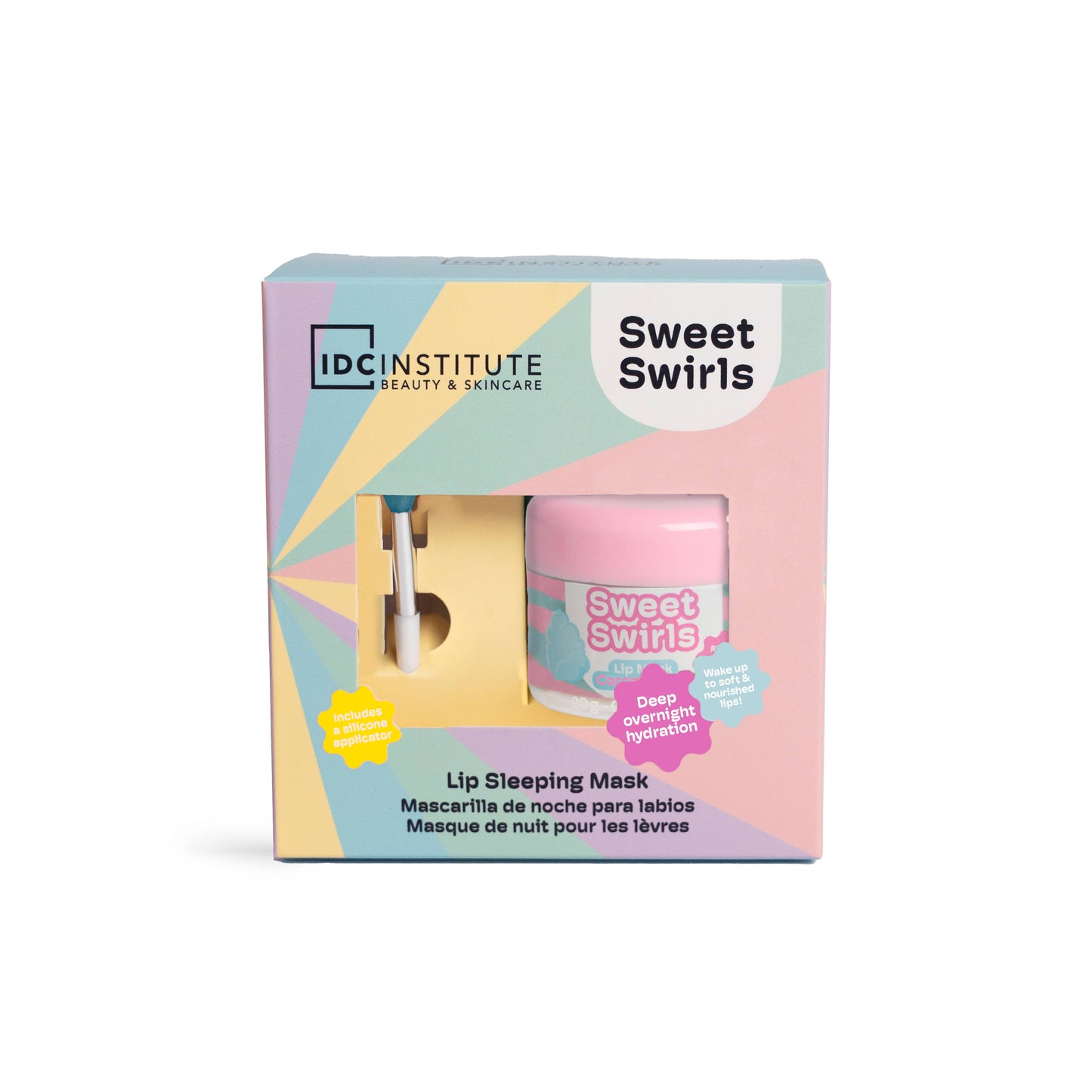Idc Institute- MASCĂ DE NOAPTE PENTRU BUZE SWIRLY